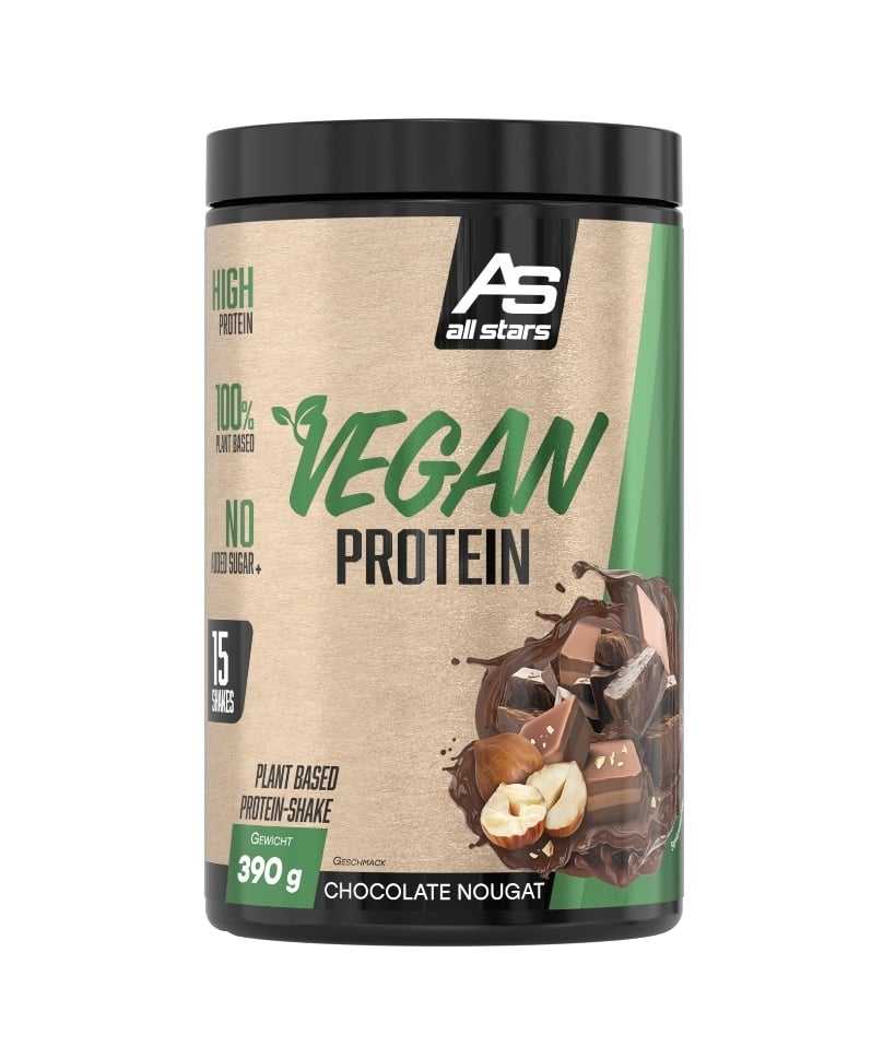 All Stars ALL STARS VEGAN PROTEIN 390G Čokoládový nugát