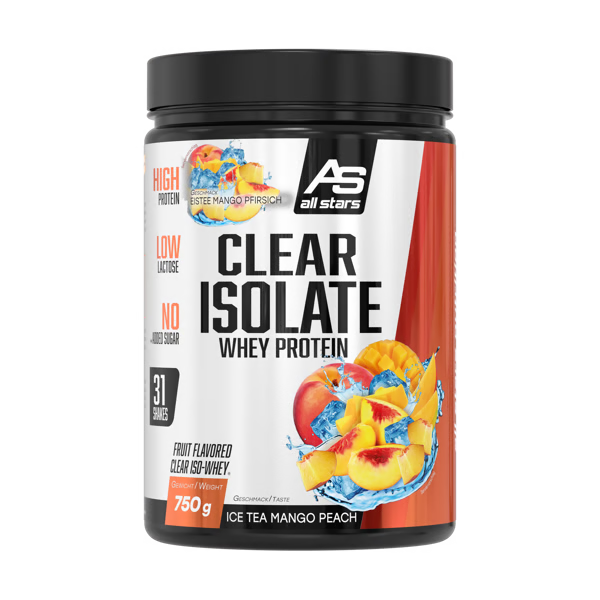 All Stars ALL STARS CLEAR ISOLATE 750g Ice Tea Mango-broskev