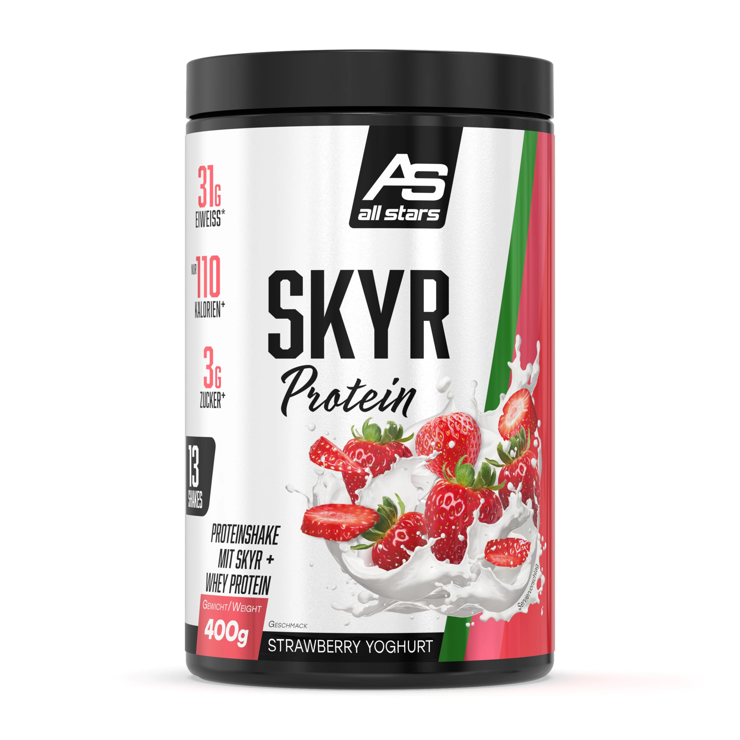 All Stars ALL STARS SKYR PROTEIN 400G Jahoda-jogurt